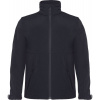 B&C | Hooded Softshell /kids, Detská 3-vrstvová softshellová bunda, čierna, 9-10