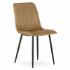 Jedálenská stolička LAVA - hnedá s čiernymi nohami Počet stoličiek: 2ks