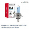 AMiO Halogénová žiarovka 12V Super White 1ks prevedenie: H4 12V 60/55W Super White