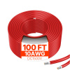 Vevor Predlžovací solárny kábel 6mm²/10awg 30.48m/100ft ip67 červený TYNDCBYZXDX1RIW1QY3
