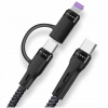 Kábel Alogy USB typ C - Apple Lightning 1 m čierny