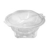 Miska (rPET) s viečkom okrúhla priehľadná 1000ml [50 ks]