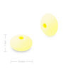 Silikónové koráliky lentilky 12x7mm Icecream Yellow - 5 ks
