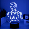 Johnny Haleday 3D LED nočná ľahká spálňa stola (Johnny Haleday 3D LED nočná ľahká spálňa stola)