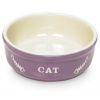 Nobby Cat keramická miska 13,5 cm fialová 250ml