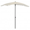 zahrada-XL Záhradný slnečník s tyčou 200x130 cm pieskový 315551
