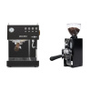 Ascaso Steel UNO PID, Black&Wood + Eureka Mignon Libra 65 All Purpose, CR black