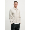 Košeľa s prímesou ľanu Calvin Klein K10K114191 béžová L