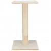 Škrabací stĺpik BEANA s odpočívadlom, 9 cm / 69 cm, sisal/plyš, béžová