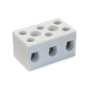 KSP 3/10 - Keramická svorkovnica, Al/Cu, 3x 2x10mm², 450V, 57A, 350°C