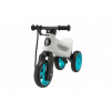 Teddies Odrážadlo FUNNY WHEELS Rider SuperSport biele/tyrkys 2v1+popruh,výš.sedla28/30cm nos.25kg 18m+v sáčk