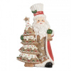 Clayre & Eef Vianočné dekorácie Santa Claus so stromčekom - 15*11*25 cm - Clayre & Eef