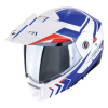 Vyklápacia helma na motocykel SCORPION ADX-2 LEWIS bielo/modro/červená XS