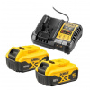 Sada Nabíjačka Slim XR Li-Ion 10,8V, 14,4V a 18V + 2x5,0Ah akumulátor DEWALT DCB1104P2