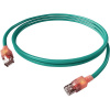 Easylan CS1OTADAD0005 RJ45 sieťové káble, prepojovacie káble CAT 6A S/FTP 0.5 m tyrkysová dvojžilový tienený, bez halogénov, samozhášavý 1 ks; CS1OTADAD0005