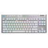 Logitech® G915 TKL Tenkeyless LIGHTSPEED Wireless RGB Mechanical Gaming Keyboard - Tactile - WHITE - US INT'L 920-009664