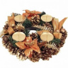 Adventný veniec zlato oranžový 30 cm W00263