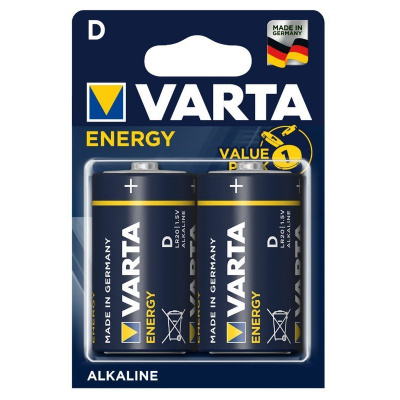 Varta Energy LR20/D, alkalické batérie 1.5V, blister 2ks