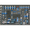 Modul gola súprava 1/4“, 3/8“, 1/2“ 150 dielov, 585 x 405 x 35 mm, Triumf (Triumf - profi)