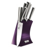 Berlingerhaus Royal Purple Metallic Line BH 2671 súprava nožov v stojane nerez 6 ks