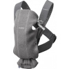 BABYBJORN BabyBjörn nosítko MINI Black Woven Farba: Dark Grey 3D Jersey