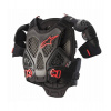 Chránič těla A-6, ALPINESTARS (černá antracit/červená) 2025 Velikost: XS/S