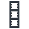 Asfora - Krycí rámeček trojnásobný vertikální, antracit, EPH5810371 (Schneider Electric, Asfora, antracit)
