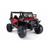 Beneo elektrické autíčko UTV 24V dvojmiestné 2 x 200 W Motor Eva kolesá odpružené nápravy ektrická brzda čalúnené sedadlo 24 GHz DO Led svetlá USB SD karta červená