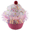 Dekorácia MagicHome Vianoce Candy Line, mafin, ružový, závesný, 7x7x11 cm