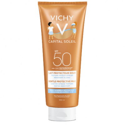 Vichy Capital Soleil hydratačné ochranné mlieko pre deti na tvár a telo SPF50, 300 ml