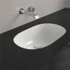 VILLEROY & BOCH O.novo oválne umývadlo k zabudovaniu zospodu, bez otvoru, s prepadom, 530 x 320 mm, biela alpská, 41625001