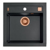 Alveus FORMIC 20 kuchynský granitový drez so sifónom,spodná montáž Twilight+prepad copper 1103766ST+copper