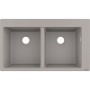 HANSGROHE S510-F770 SilicaTec granitový dvojdrez, montáž na pracovnú dosku, 880 x 510 mm, betónová šedá, 43316380