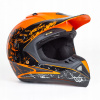 DETSKÁ PRILBA MOTOCROSS QUAD CROSS ENDURO veľ. S 55-56 cm ZJRA ORANŽOVÁ