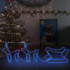 Shumee vánoční dekorace sobi a sáně venkovní 576 LED diod, 329812