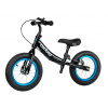 Detské odrážadlo MOVINO Cariboo ADVENTURE s brzdou, nafukovacie kolesá 12'', čierno-modré