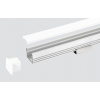 SJ-Tec SJ-ALP1612 Hliníkový profil pre LED, Čierny, Priehľadný, 1m