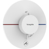 Hansgrohe ShowerSelect Comfort S, termostat pod omietku pre 1 spotrebič a ďalší výtok, biela matná, HAN-15562700