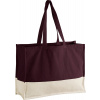 Westford Mill | W 858 EarthAware® taška z bio bavlny_50.0858 Farba: oxblood/natural, Veľkosť: onesize