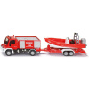 SIKU Blister - požiarne vozidlo Unimog s člnom (SI-1636)