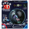 Ravensburger 3D Puzzle 11544 - Glow In The Dark Sternenglobus - 180 Teile - Nachleuchtender Globus für Kinder und Erwachsene