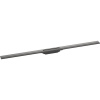 HANSGROHE RainDrain Flex vrchná sada sprchového žľabu 120 cm, skracovateľná, pre inštaláciu voľne na plochu, kartáčovaný čierny chróm, 56047340