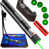 SILNÝ LASEROVÝ UKAZOVATEĽ POINTER ZELENÝ AKUMULÁTOR + NABÍJAČKA A KRYTKA