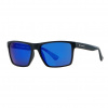 Unisex slnečné okuliare Merlin matt black/mirror blue Horsefeathers|UN