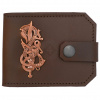 Mythrojan Kožená peněženka s vikingským hadem, odlévaná metodou ztraceného vosku