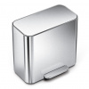 Simplehuman pedálový odpadkový koš na tříděný odpad DUAL MINI 15 L nerezová ocel CW2120