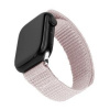 FIXED Nylonový řemínek Nylon Sporty Strap pro Apple Watch 42/44/45/46mm, růžově zlatý