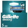 Gillette Mach3 Náhradné Holiace Hlavice pre Mužov, Gillette Náhradné Holiace Hlavice s 3 Čepieľkami