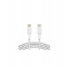 Belkin BOOST CHARGE™ USB-C/USB-C kabel, 2m, bílý - odolný (CAB004bt2MWH)