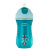 Chicco Termo fľaša netečúca so slamkou od 14m, 266ml, modrá, 8058664070121